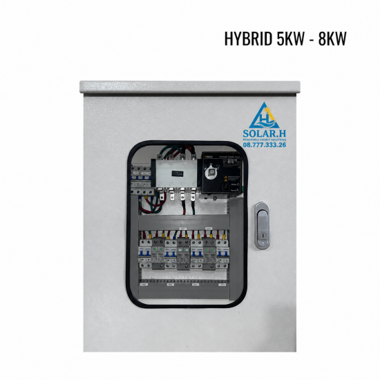 Tủ điện Hybrid 8kw – 12kw 1 pha 3 MPT