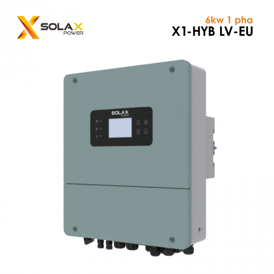 Biến Tần Inverter Solax Hybrid 6kw 1 pha X1 HYB 6.0 LV EU màu xanh rêu